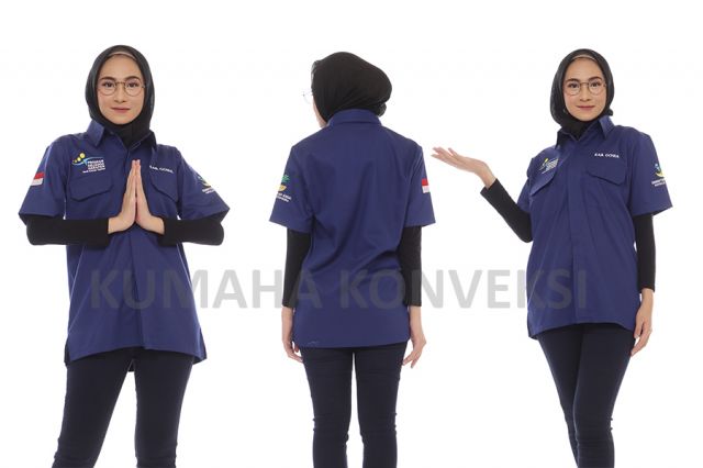 Kemeja Kemensos Navy